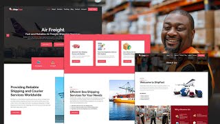 How to create a Shipping Website Using WordPress and Elementor Introduction [upl. by Savitt]