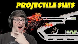 TANKS vs PROJECTILES in a Space Simulation Showdown [upl. by Fey]