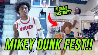 Mikey Williams Puts On DUNK SHOW In Front Of His FAVORITE RAPPER Throws Down IN GAME EASTBAY 😱 [upl. by Ashmead]