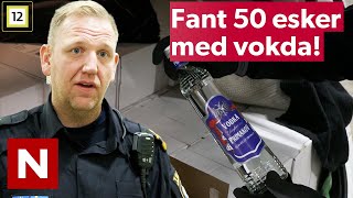 300 flasker vodka blir stoppet i tollen mellom Sverige og Danmark  Grensevakten Sverige  TV Norge [upl. by Ebeohp965]