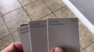 Functional Gray paint color SW 7024 by Sherwin Williams [upl. by Nuaj]