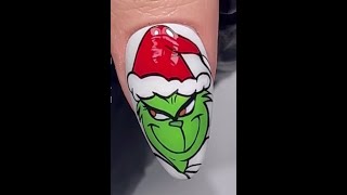 💚 GRINCH NAIL ART 💚 [upl. by Urion]