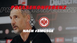 quotKonnten nicht das zeigen was wir eigentlich könnenquot  PK nach Borussia Mönchengladbach  Eintracht [upl. by Merrilee268]