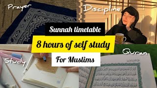 Islamic timetable for Muslim students  Balance deenduniya with 8 hour of self study [upl. by Britni233]