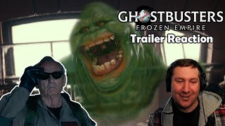 GHOSTBUSTERS FROZEN EMPIRE OFFICIAL TRAILER REACTION [upl. by Leumel]