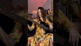 Hana Tsuki covers Feather by Sabrina Carpenter on bass guitar 🕺 cover groove guitarcover [upl. by Cheyne946]