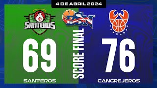 Santeros de Aguada vs Cangrejeros de Santurce  Juego Resumido  BSN2024 [upl. by Ignatius]