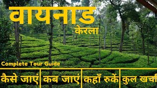 Wayanad Tour Plan amp Budget in Hindi  Wayanad Tourist Places  Wayanad Trip Complete Info in Hindi [upl. by Aidnac]