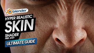 How to Create Ultra Realistic Skin Shader in Blender Using Free Textures Ultimate Guide [upl. by Lenora]