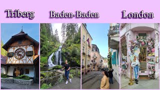 Last Europe travel vlog Triberg BadenBaden and London 🇩🇪 🇬🇧 [upl. by Eerahc]