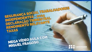 👨‍⚖️ Segurança Social Trabalhadores Independentes  Mega Vídeo Aula com Miguel Fragoso [upl. by Eenafets667]