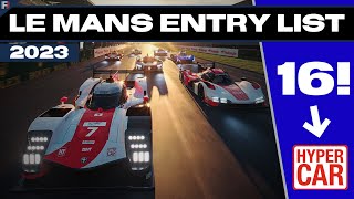 2023 Le Mans Entry List Revealed  16 Hypercars [upl. by Sackville103]