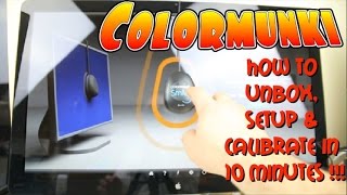 Colormunki Monitor Calibration Unbox Setup amp Calibrate in 10 min [upl. by Prosser]