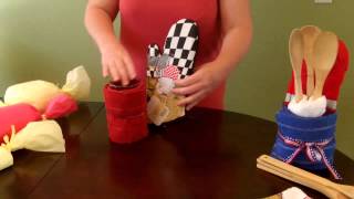 How to make a Kitchen Towel Gift Set Housewarming [upl. by Rostand]