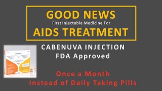 HIVAIDS Treatment CABENUVA Injection Brings Good Hopes  Effective Cure Still Being Awaited [upl. by Dnomaid227]