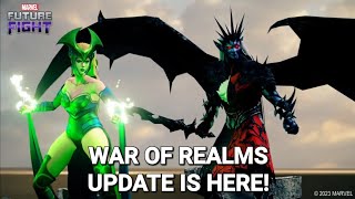 Marvel Future Fight 😱 ODIN and FREYA VS MALEKITH and ENCHANTRESS 🔥 This looks EPICWAR OF REALMS 🔥 [upl. by Malo]