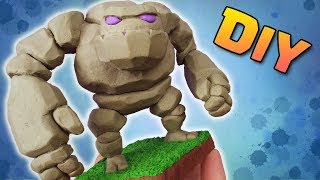 Making Golem from Clash Royale in Polymer Clay [upl. by Luby806]