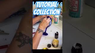 Glass decoration tutorials wedding dollartree craft tutorials checkitout fyp hallie 🤍 [upl. by Buzzell]