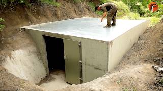 Man Builds a 5000 Underground Bunker in His Backyard  Full StepbyStep Guide by tehnolexa [upl. by Naehs]