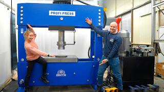 Crushing Paper With Our New 300 TON HYDRAULIC PRESS [upl. by Ragg]