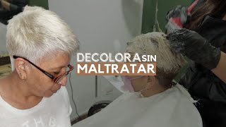 Como Conseguir El Cabello Blanco  Decoloración Global [upl. by Tildy44]