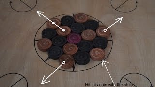 How to arrange carrom board coins for the opening shot [upl. by Raouf29]