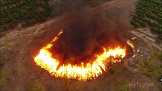 Burning off Gamba grass Phantom 4 Pro [upl. by Lynd]