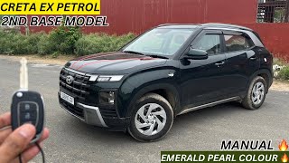 Hyundai Creta EX Petrol Manual Review  Emerald Pearl 🔥  2024 Creta EX 2nd Base  Creta EX 2nd Base [upl. by Tatianas]