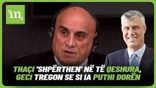 Thaçi shpërthen në të qeshura Geci tregon se si ia puthi dorën [upl. by Ricca]