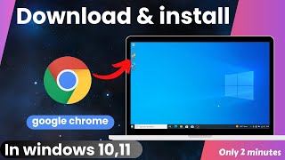 Laptop me google chrome download kaise kare  How to download google chrome on windows 10 to 11 [upl. by Eileme497]