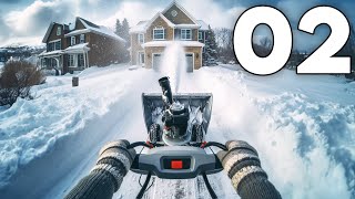 Snow Plowing Simulator  Part 2  I Bought a Snowblower [upl. by Netty765]