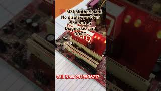 💯 Successfully MSI desktop motherboard no display problem Resolved by diagnostic card 8368500400 [upl. by Najed]