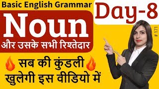 What is a Noun  Types of Noun  Basic English Grammar [upl. by Anayet]