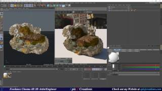 Quixel Megascans Fuz Map workflow in Cinema 4D and Octane [upl. by Bach]