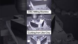 CNC Milling Machine Cutting Iron Like Clay shorts cncmachine cncmachining [upl. by Tarrsus429]