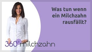 Was tun wenn ein Milchzahn rausfällt  Milchzähne  Fragen amp Antworten  360°milchzahn [upl. by Yla]