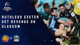 Highlights  Exeter Chiefs v Glasgow Warriors Round 3 │Heineken Champions Cup Rugby 202122 [upl. by Lona]