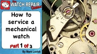 How to service a mechanical watch Part 1 AS 1900 in a Rotary watch [upl. by Tfat]