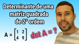 Determinante de uma matriz quadrada de 2° ordem [upl. by Ybbob]