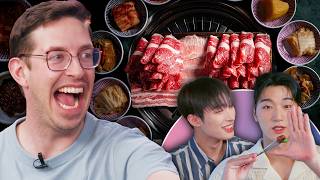 Keith Eats Everything at Korean BBQ Ft ATEEZ [upl. by Seafowl159]