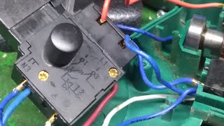 QUICK TIP ON HOW TO REPAIR MAKITA HP1600 amp STANDARD SD 8062 DRILL SWITCH [upl. by Ahseiyn763]