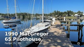 1990 MacGregor 65 Pilothouse for sale in Parker FL US [upl. by Airamasor]