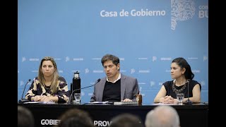 Kicillof anunció la creación de una línea específica para el acompañamiento de adultos mayores [upl. by Penman]