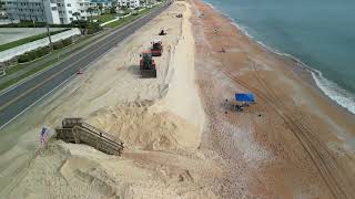 Drone Flyover Of The Dune Restoration Project In Flagler Beach [upl. by Erida]