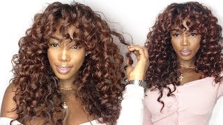 BEST SYNTHETIC CURLY WIG  Friday Night Hair quotGLS27quot [upl. by Haraz]