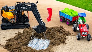 Diy tractor making fully land leveling machine for road construction  cranes excavators [upl. by Fadden768]