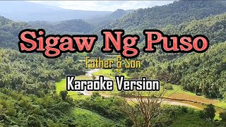 Sigaw Ng Puso  karaoke Father amp Son [upl. by Nitsuga804]