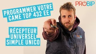 Comment programmer votre télécommande CAME TOP 432 EE sur un récepteur SIMPLE UNICO [upl. by Lachlan]