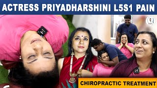 Actress Priyadharshini Treatment  DrVijay Non Surgical  Chiropractic Treatment [upl. by Germaine]