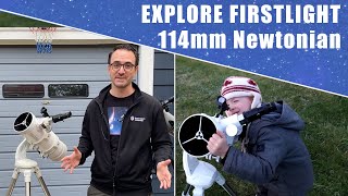 Explore Firstlight 114mm Newtonian Telescope  Full Review [upl. by Rahm]